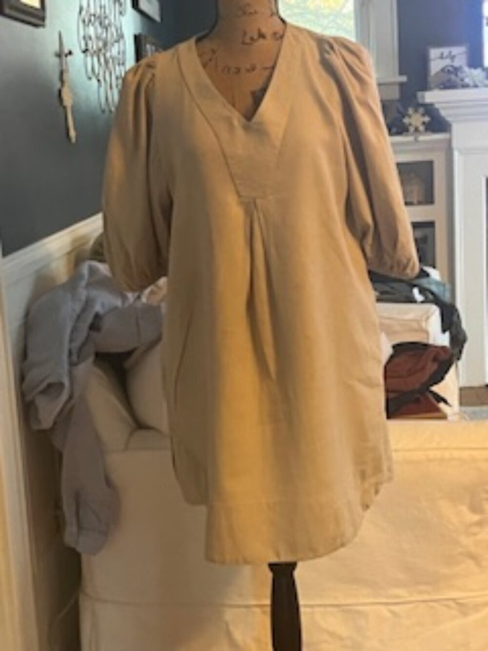 Linen Blend Women's Top